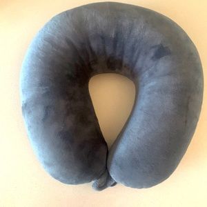 Incredibly plush, soft, gray neck pillow